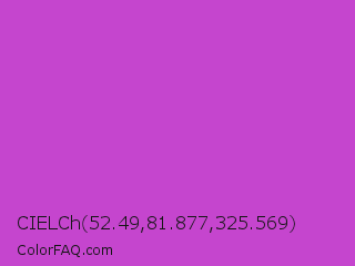 CIELCh 52.49,81.877,325.569 Color Image