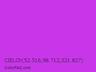 CIELCh 52.516,98.712,321.827 Color Image