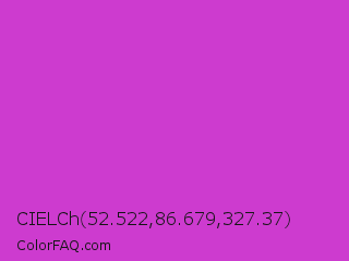 CIELCh 52.522,86.679,327.37 Color Image