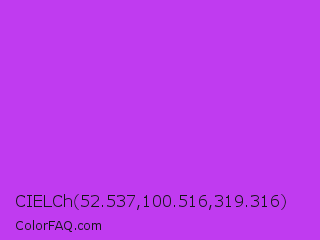 CIELCh 52.537,100.516,319.316 Color Image