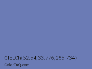 CIELCh 52.54,33.776,285.734 Color Image
