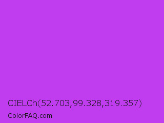 CIELCh 52.703,99.328,319.357 Color Image
