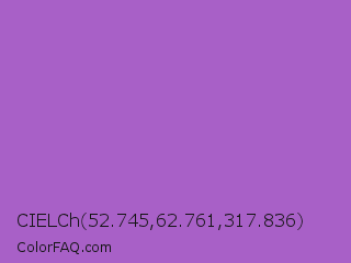 CIELCh 52.745,62.761,317.836 Color Image