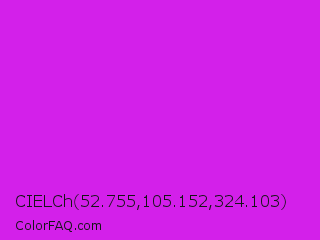 CIELCh 52.755,105.152,324.103 Color Image