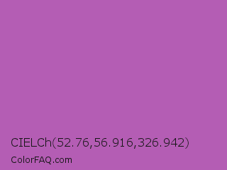 CIELCh 52.76,56.916,326.942 Color Image