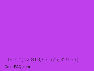 CIELCh 52.813,97.675,319.53 Color Image