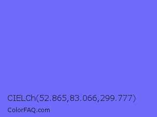 CIELCh 52.865,83.066,299.777 Color Image