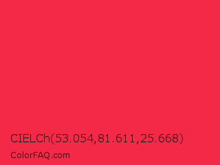 CIELCh 53.054,81.611,25.668 Color Image