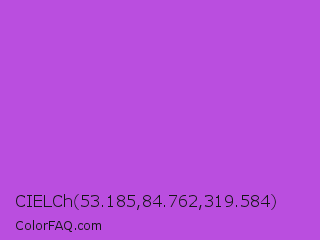 CIELCh 53.185,84.762,319.584 Color Image