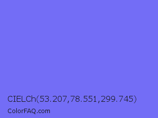 CIELCh 53.207,78.551,299.745 Color Image