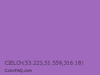 CIELCh 53.223,51.559,316.18 Color Image
