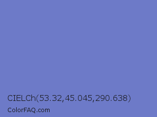 CIELCh 53.32,45.045,290.638 Color Image