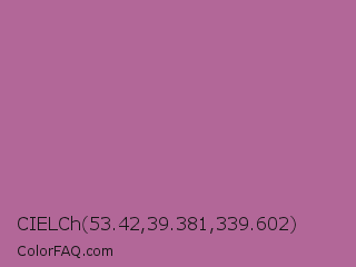 CIELCh 53.42,39.381,339.602 Color Image