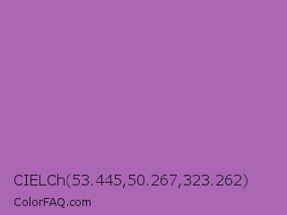 CIELCh 53.445,50.267,323.262 Color Image