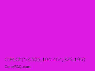 CIELCh 53.505,104.464,326.195 Color Image
