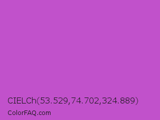 CIELCh 53.529,74.702,324.889 Color Image