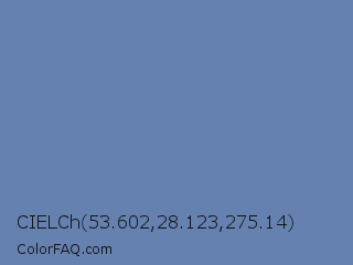 CIELCh 53.602,28.123,275.14 Color Image