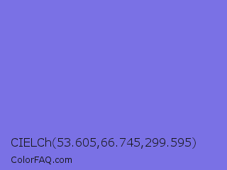 CIELCh 53.605,66.745,299.595 Color Image