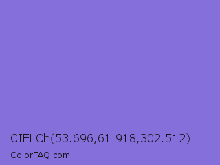 CIELCh 53.696,61.918,302.512 Color Image