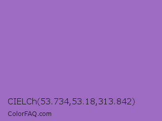 CIELCh 53.734,53.18,313.842 Color Image