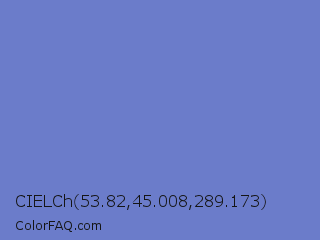 CIELCh 53.82,45.008,289.173 Color Image