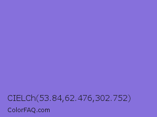CIELCh 53.84,62.476,302.752 Color Image