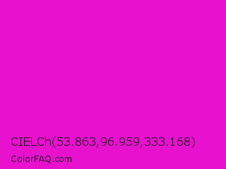 CIELCh 53.863,96.959,333.168 Color Image