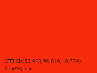 CIELCh 53.923,96.816,40.739 Color Image