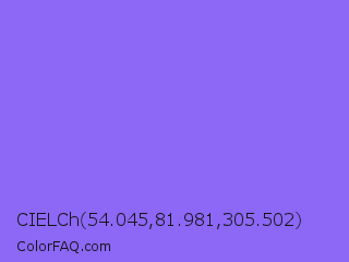 CIELCh 54.045,81.981,305.502 Color Image