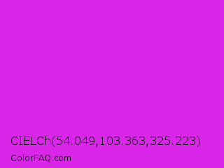 CIELCh 54.049,103.363,325.223 Color Image