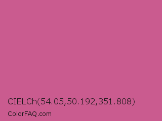 CIELCh 54.05,50.192,351.808 Color Image