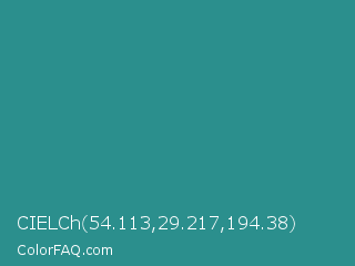 CIELCh 54.113,29.217,194.38 Color Image