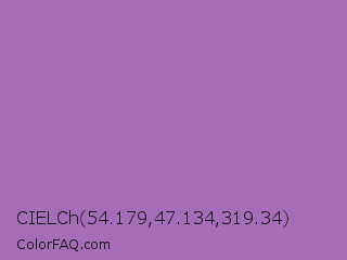 CIELCh 54.179,47.134,319.34 Color Image
