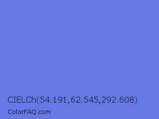 CIELCh 54.191,62.545,292.608 Color Image