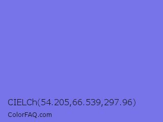 CIELCh 54.205,66.539,297.96 Color Image