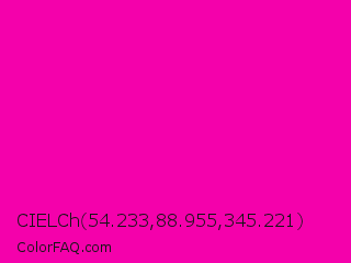 CIELCh 54.233,88.955,345.221 Color Image