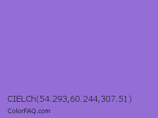 CIELCh 54.293,60.244,307.51 Color Image