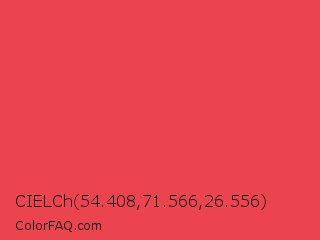 CIELCh 54.408,71.566,26.556 Color Image