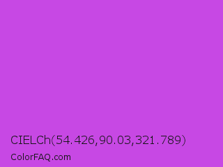 CIELCh 54.426,90.03,321.789 Color Image