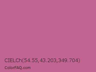 CIELCh 54.55,43.203,349.704 Color Image
