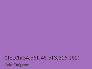 CIELCh 54.561,48.513,316.182 Color Image