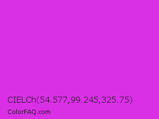 CIELCh 54.577,99.245,325.75 Color Image