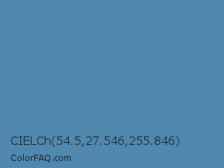 CIELCh 54.5,27.546,255.846 Color Image