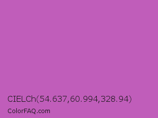 CIELCh 54.637,60.994,328.94 Color Image
