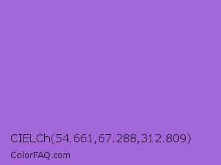 CIELCh 54.661,67.288,312.809 Color Image