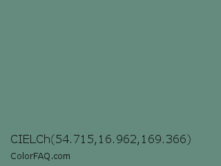 CIELCh 54.715,16.962,169.366 Color Image