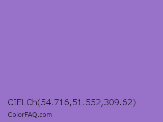 CIELCh 54.716,51.552,309.62 Color Image