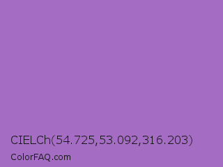 CIELCh 54.725,53.092,316.203 Color Image