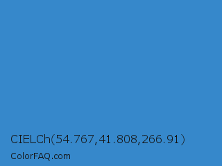 CIELCh 54.767,41.808,266.91 Color Image