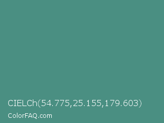 CIELCh 54.775,25.155,179.603 Color Image